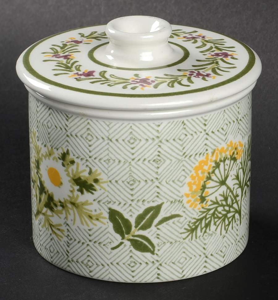 Garden Herbs Sugar Bowl & Lid by Portmeirion-1