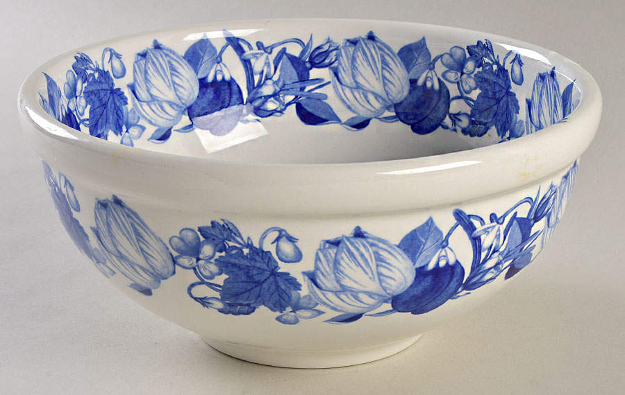 Harvest Blue 9" Salad Serving Bowl by Portmeirion-1