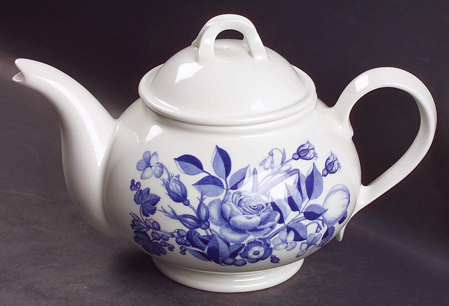 Harvest Blue Teapot & Lid by Portmeirion-1