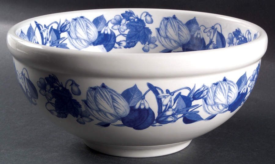 Harvest Blue 10" Large Salad Serving Bowl by Portmeirion-1