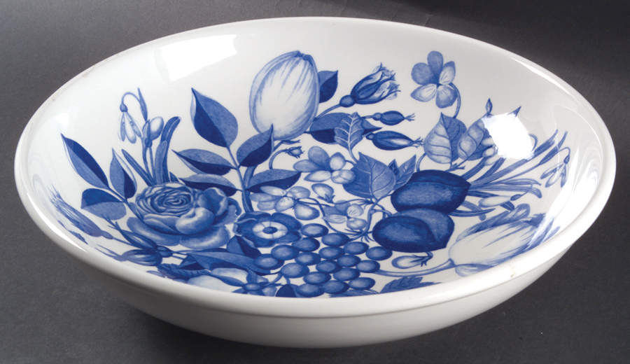 Harvest Blue 13" Pasta Serving Bowl by Portmeirion-1