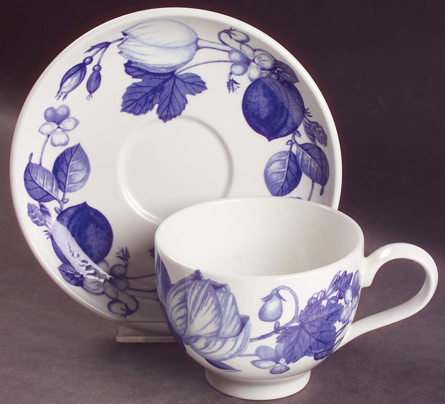 Harvest Blue Traditional Breakfast Cup & Saucer Set by Portmeirion-1