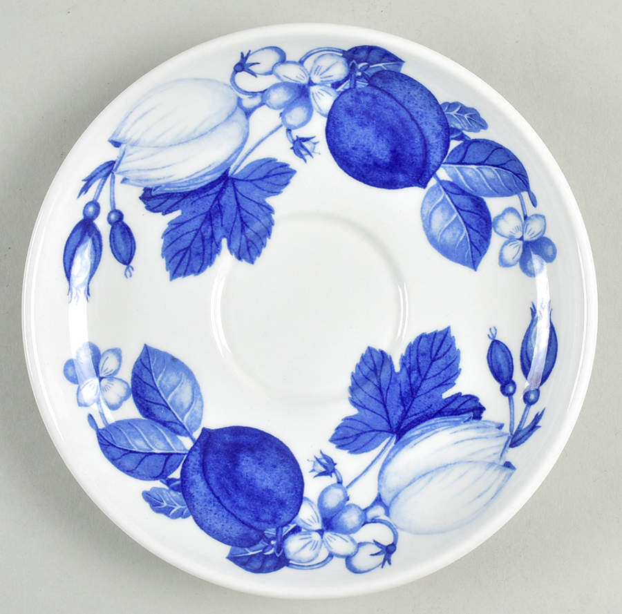 Harvest Blue Saucer for Traditional Footed Cup by Portmeirion-1