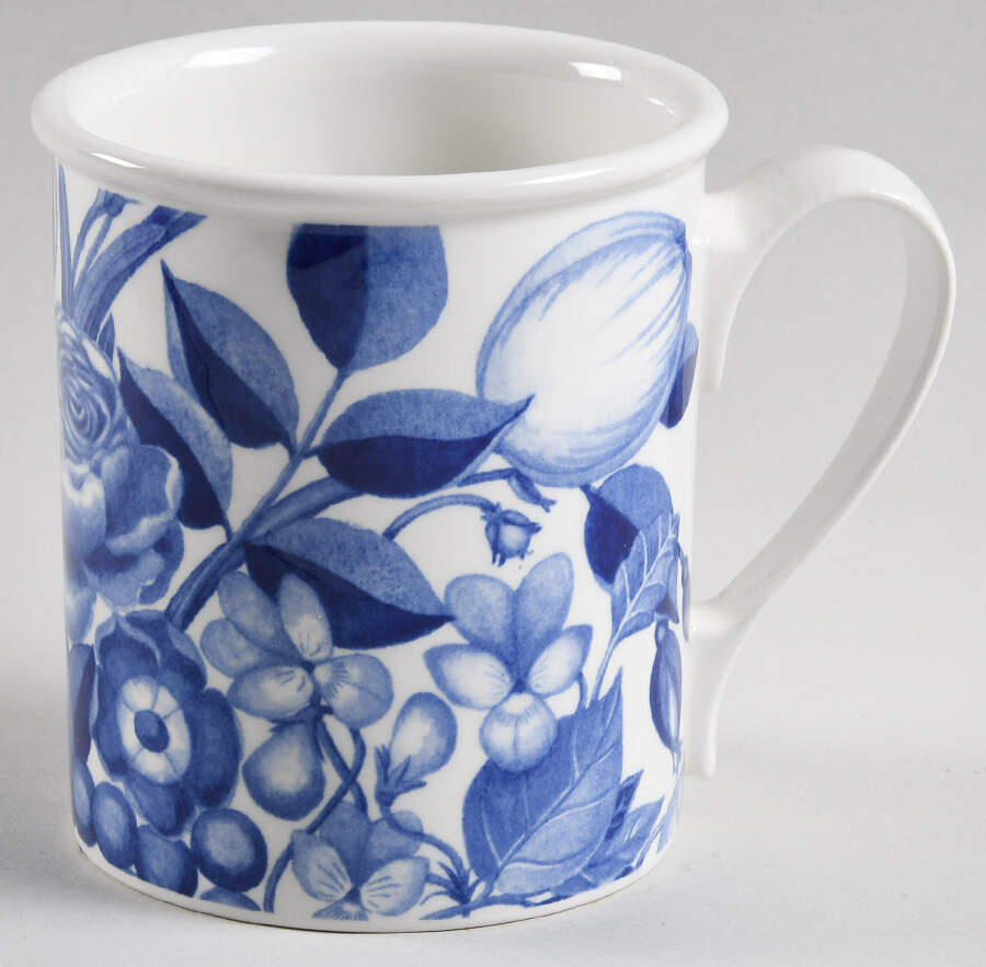 Harvest Blue Breakfast Mug by Portmeirion-1