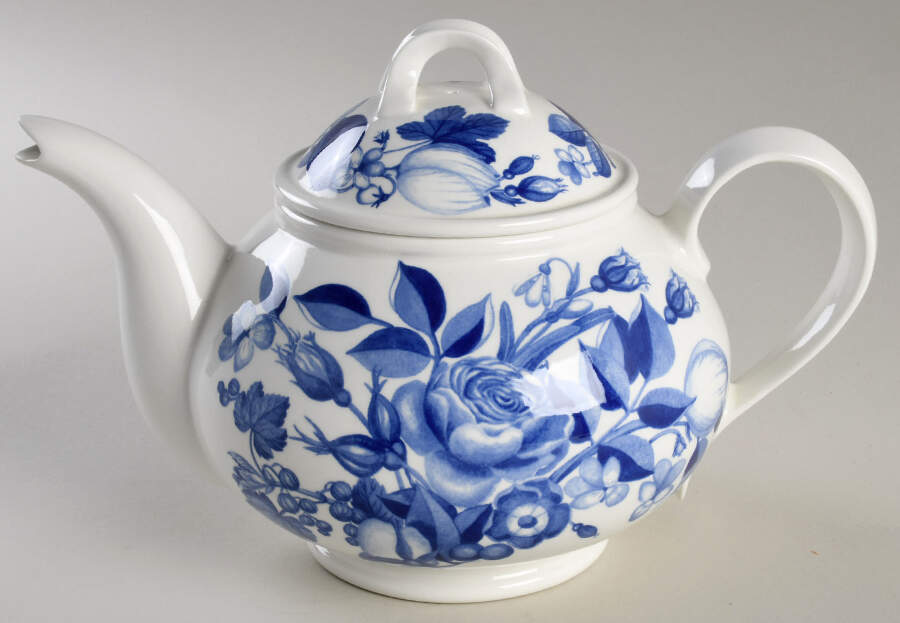Harvest Blue Teapot & Lid by Portmeirion-1
