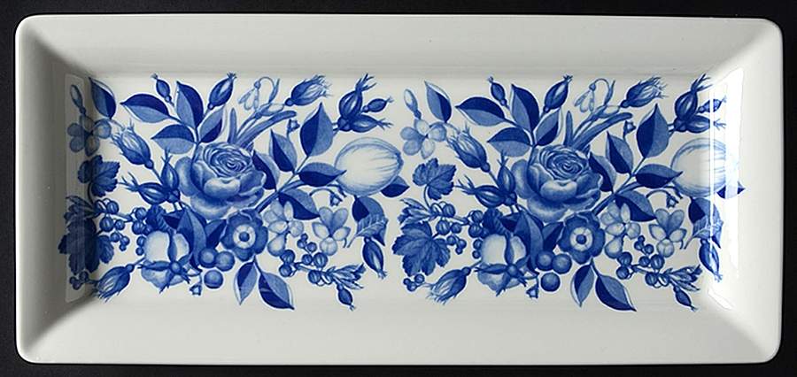 Harvest Blue Large Sandwich Tray by Portmeirion-1