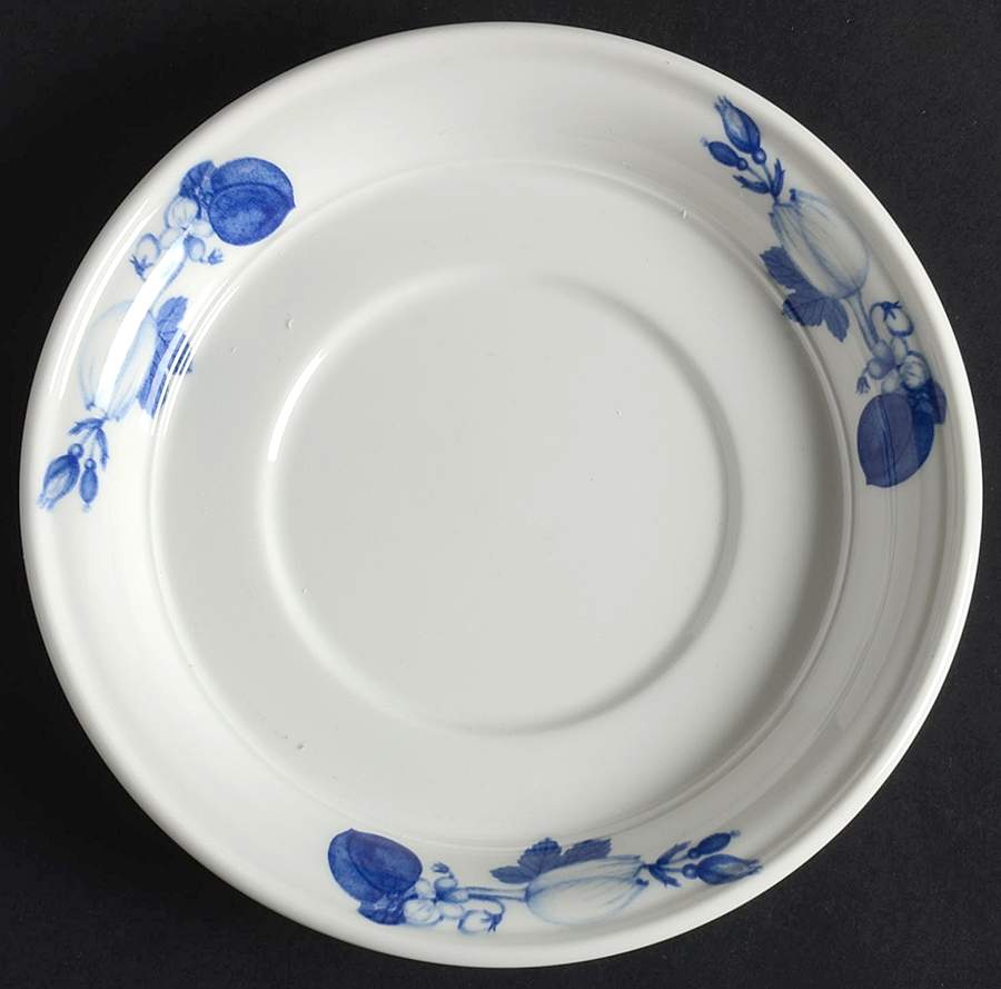 Harvest Blue Saucer for Flat Demitasse Cup by Portmeirion-1