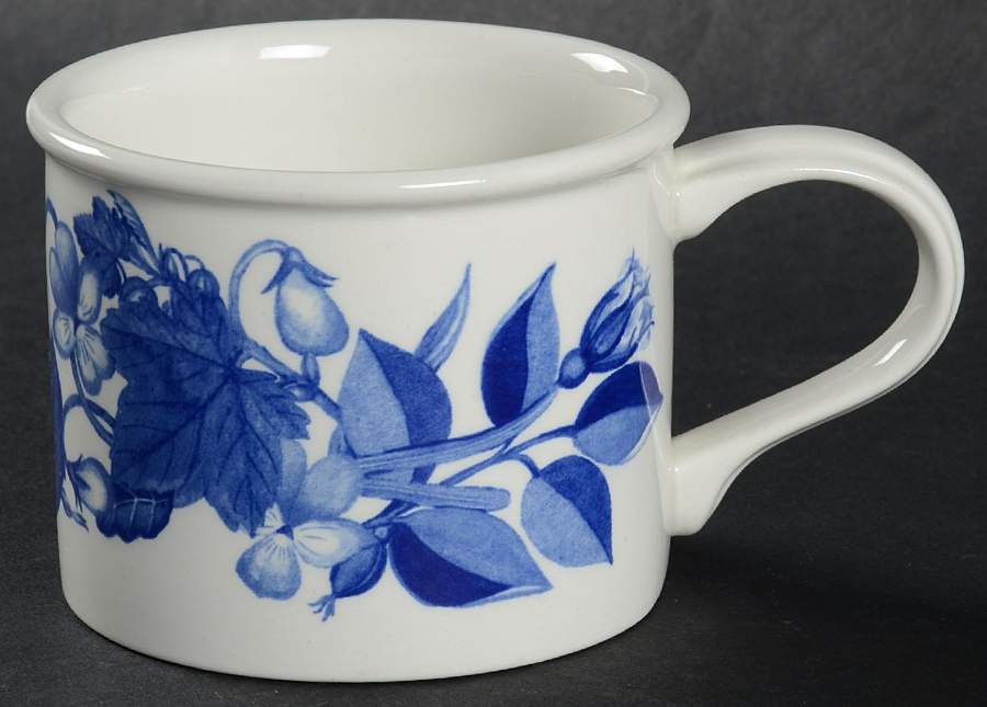 Harvest Blue Drum Flat Cup by Portmeirion-1