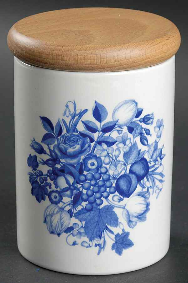 Harvest Blue Mini Canister & Lid by Portmeirion-1