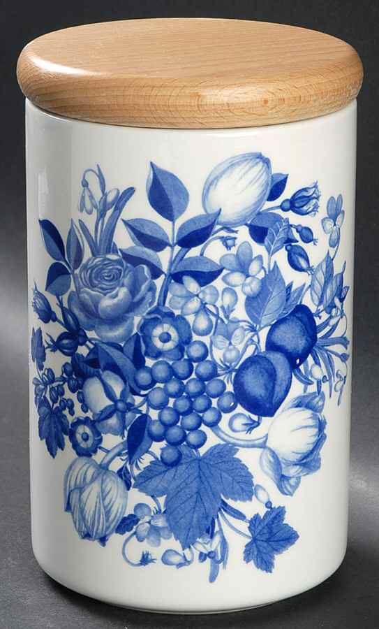 Harvest Blue Medium Canister & Lid by Portmeirion-1