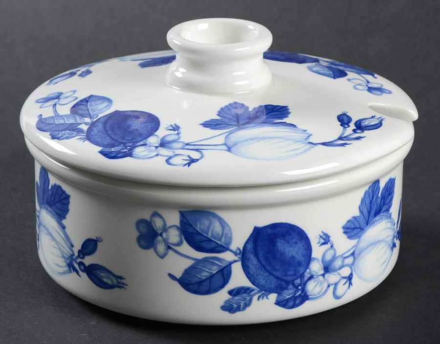 Harvest Blue Parmesan Pot & Lid by Portmeirion-1