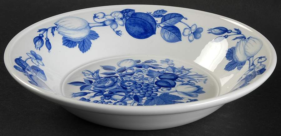 Harvest Blue Rim Soup Bowl by Portmeirion-1