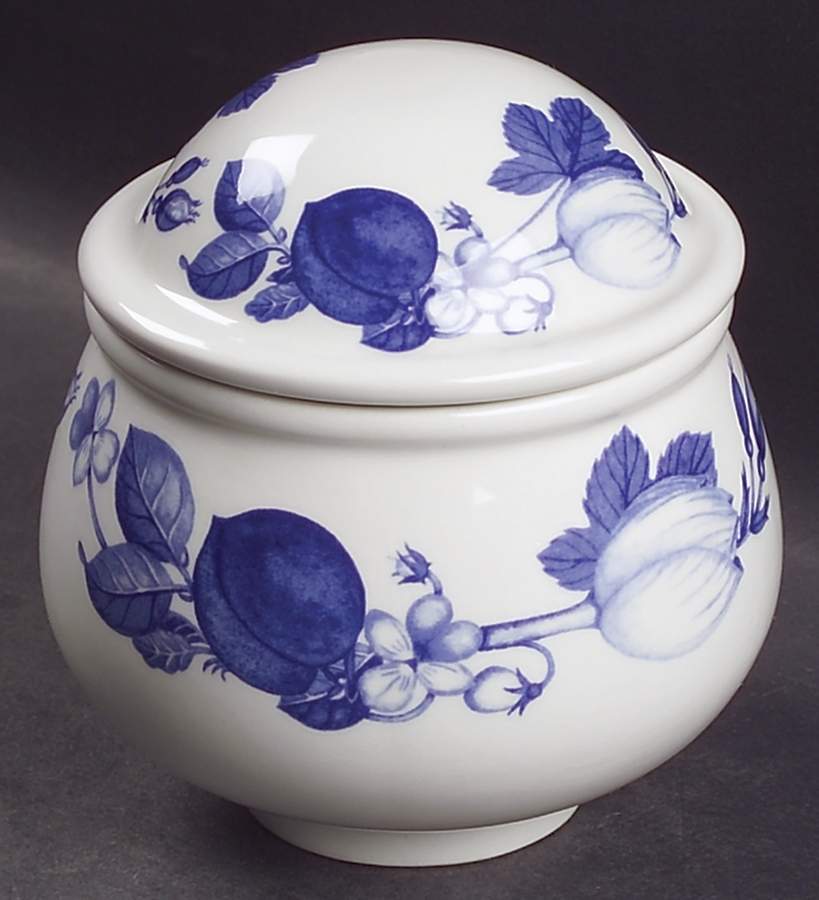 Harvest Blue Sugar Bowl & Lid by Portmeirion-1