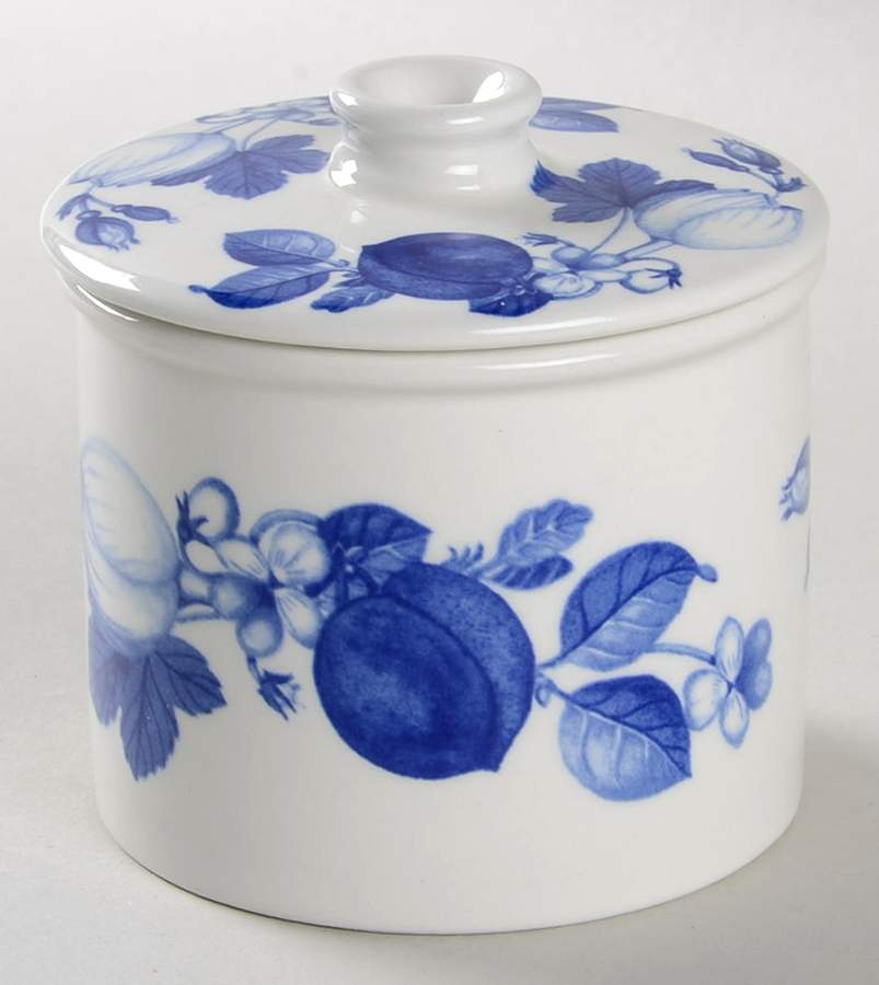 Harvest Blue Sugar Bowl & Lid by Portmeirion-1