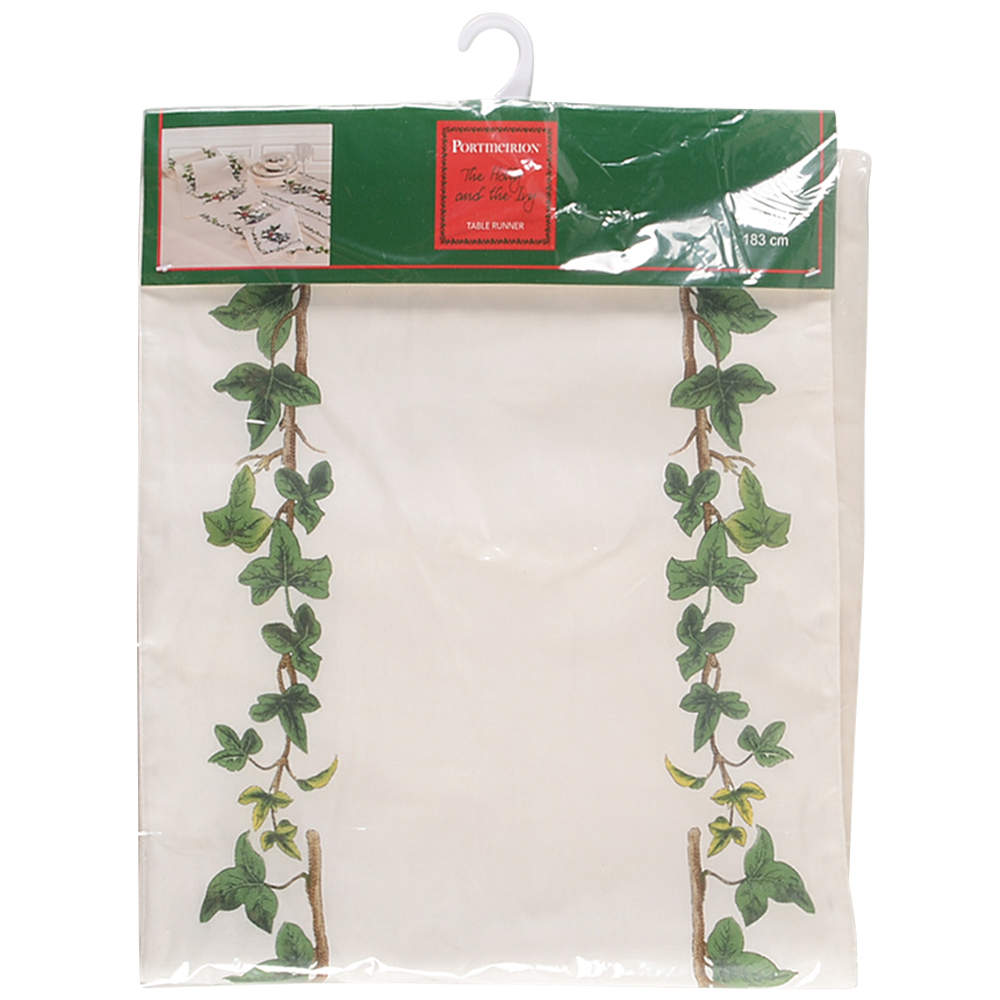 The Holly and The Ivy 14" X 72" Cloth Table Runner by Portmeirion-1