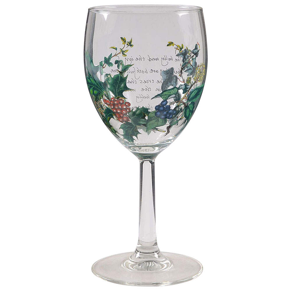 The Holly and The Ivy 10 Oz Glassware Goblet by Portmeirion-1