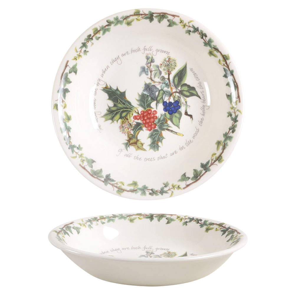 The Holly and The Ivy 8" Individual Pasta Bowl by Portmeirion-1