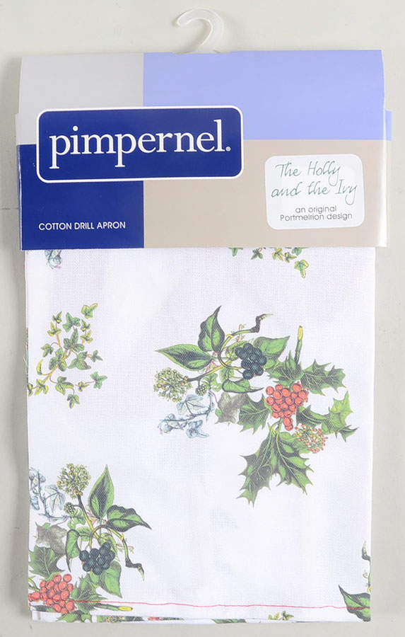 The Holly and The Ivy 27" X 37" Cloth Kitchen Apron by Portmeirion-1