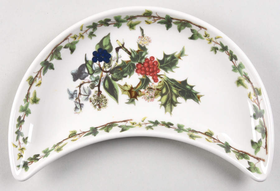 The Holly and The Ivy Crescent Salad Plate by Portmeirion-1