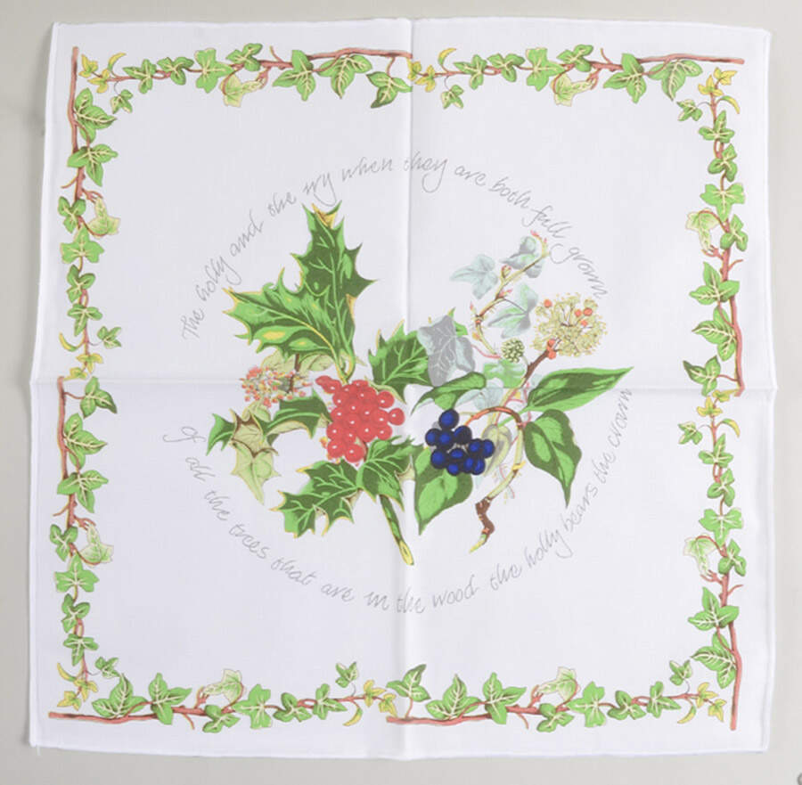 The Holly and The Ivy Cloth Napkin by Portmeirion-1