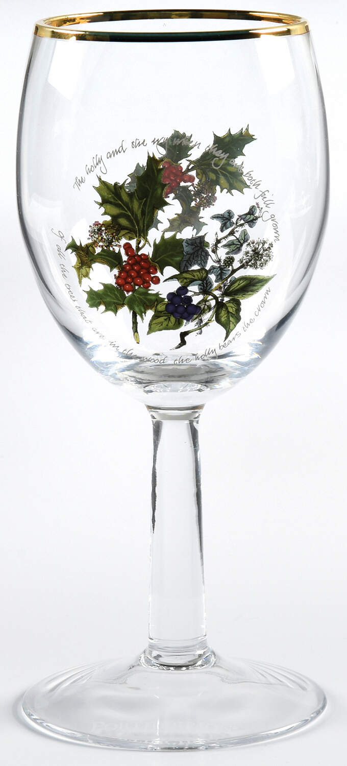 The Holly and The Ivy 13 Oz Glassware Wine by Portmeirion-1