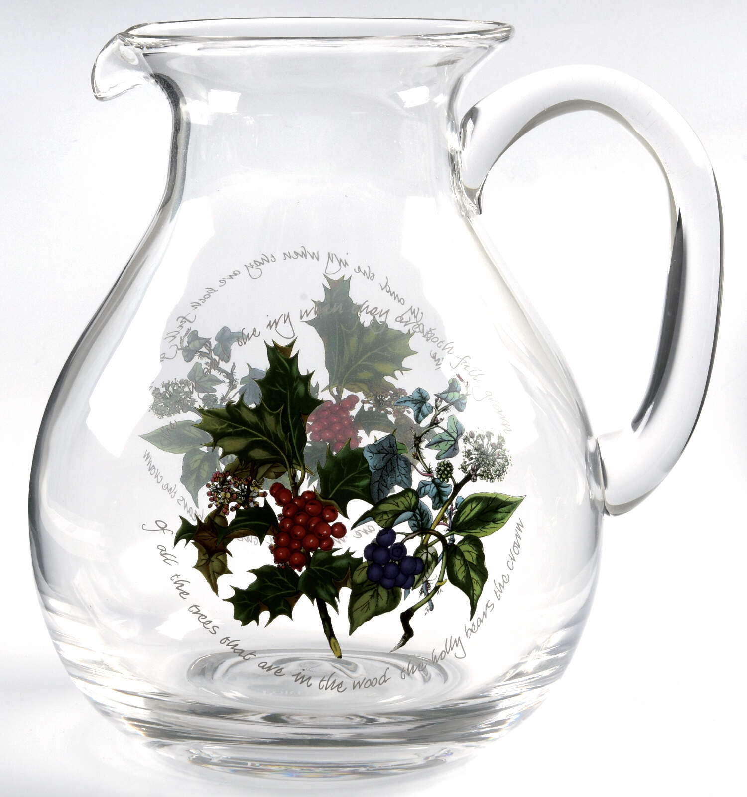 The Holly and The Ivy 96 Oz Glassware Pitcher by Portmeirion-1