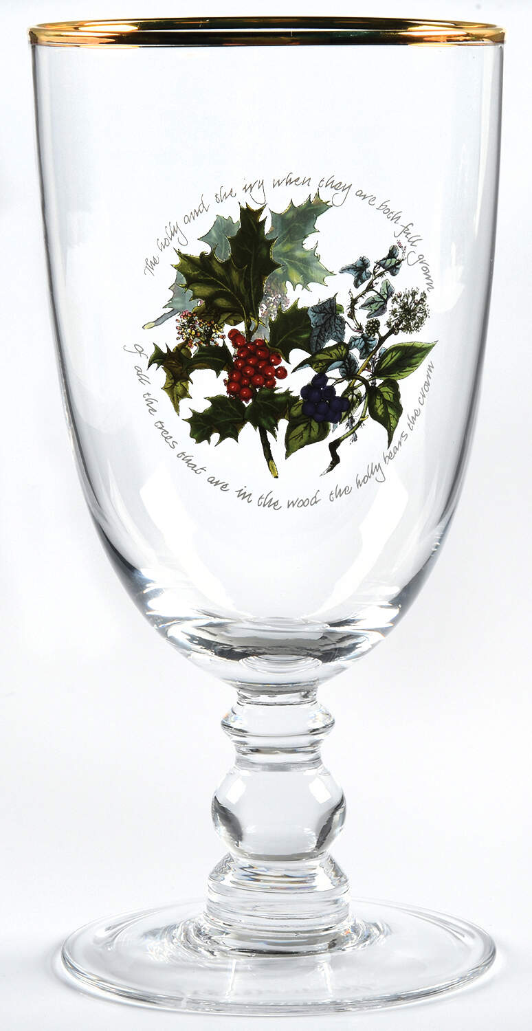 The Holly and The Ivy 14 Oz Glassware Goblet by Portmeirion-1