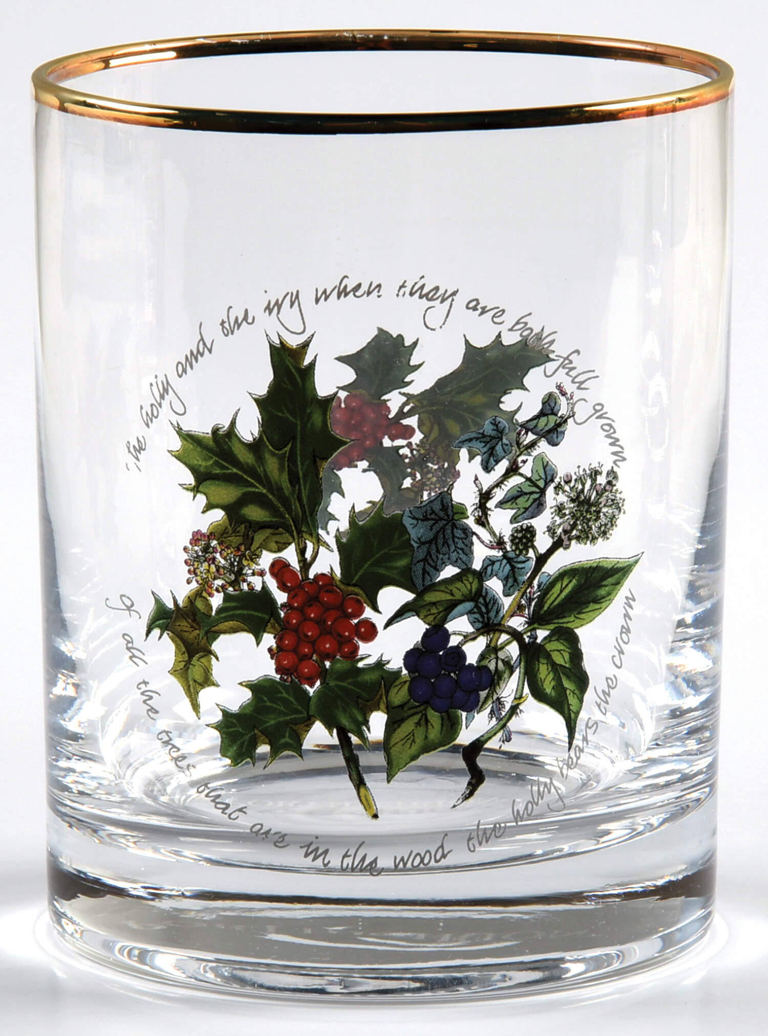 The Holly and The Ivy 14 Oz Glassware Double Old Fashioned by Portmeirion-1