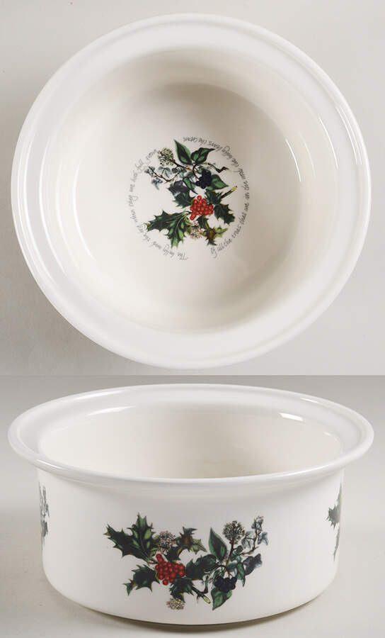 The Holly and The Ivy 1.5 Qt Round Casserole No Lid by Portmeirion-1