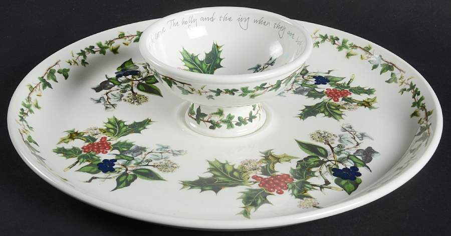 The Holly and The Ivy Chip/Dip Set (2 Piece) by Portmeirion-1