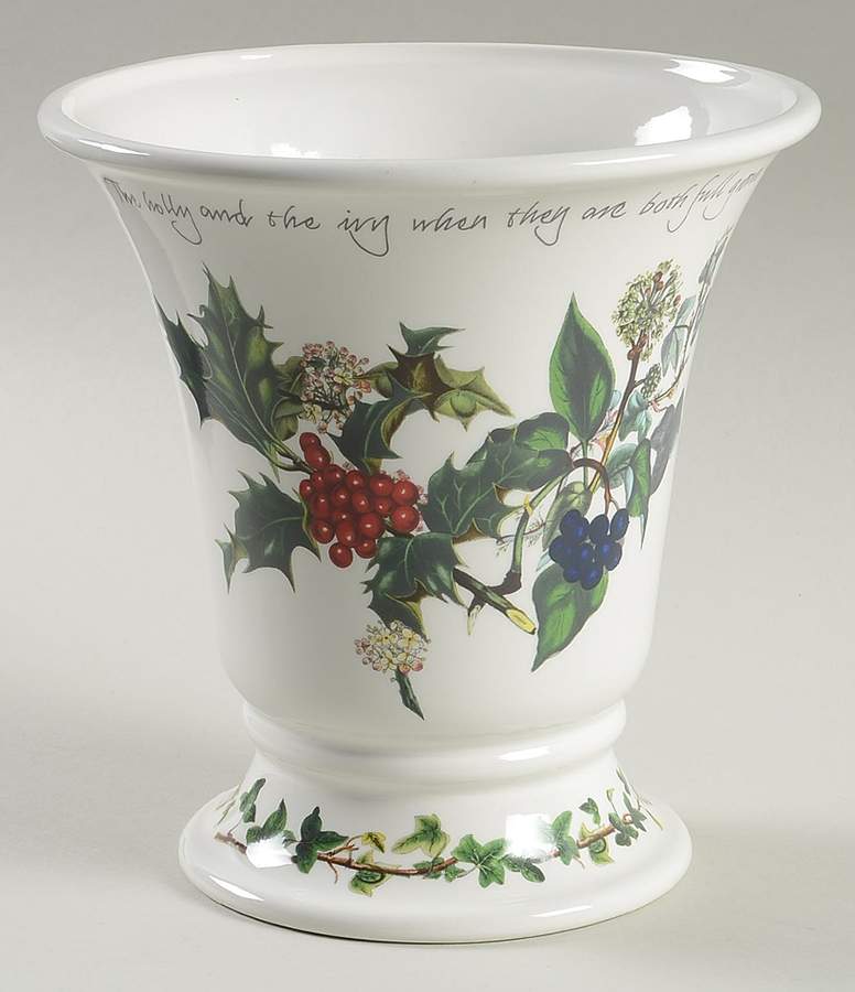 The Holly and The Ivy 6" Cachepot/Vase by Portmeirion-1