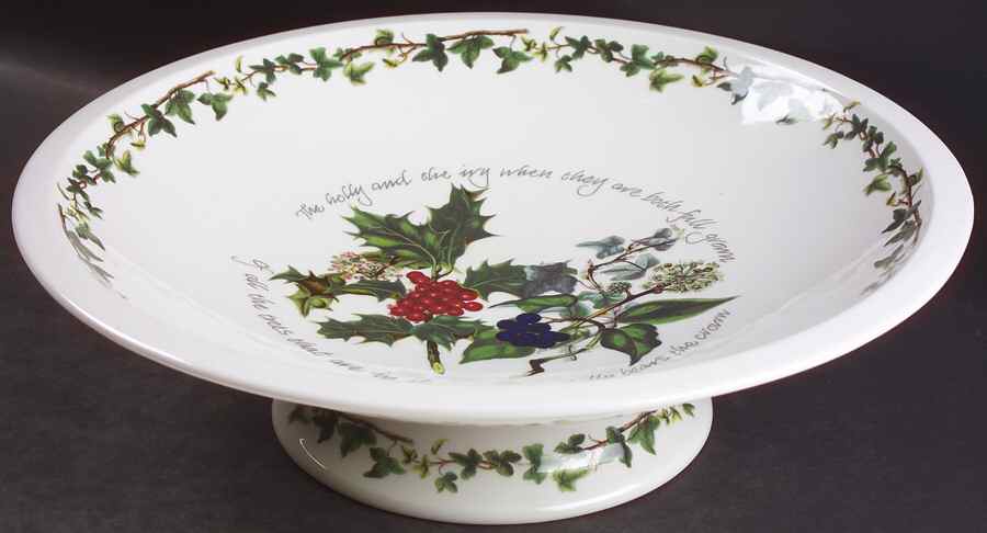 The Holly and The Ivy Sovereign Shape Footed Comport by Portmeirion-1