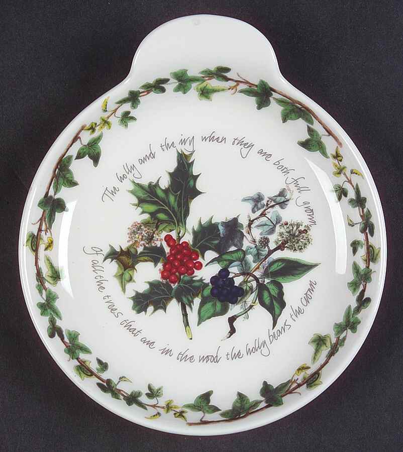 The Holly and The Ivy Handled Round Dish by Portmeirion-1
