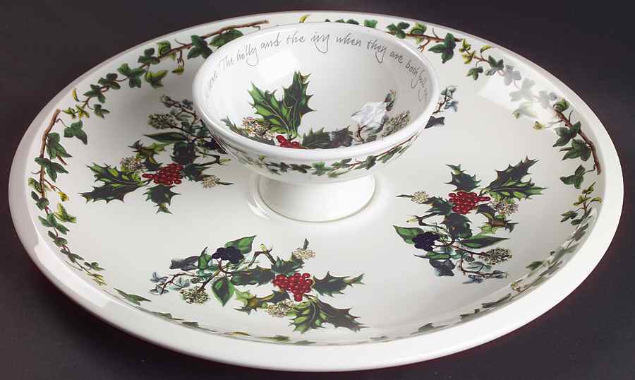 The Holly and The Ivy (2 Piece) Chip & Dip Set by Portmeirion-1