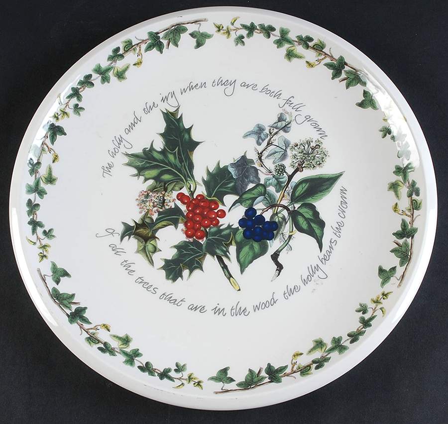 The Holly and The Ivy 13" Chop Plate (Round Platter) by Portmeirion-1
