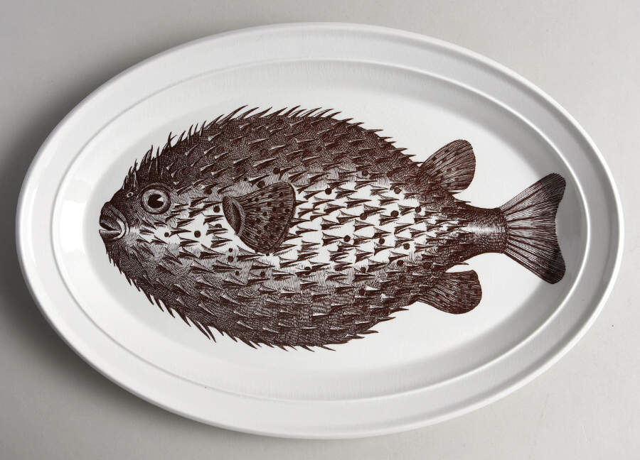 Kingdom of The Sea 13" Oval Steak Platter by Portmeirion-1