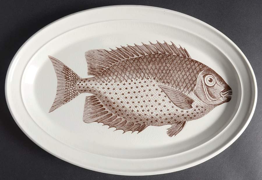 Kingdom of The Sea 13" Oval Steak Platter by Portmeirion-1