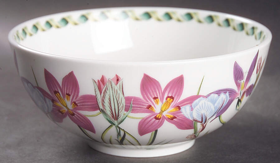 Ladies Flower Garden Coupe Fruit Cereal Bowl by Portmeirion-1