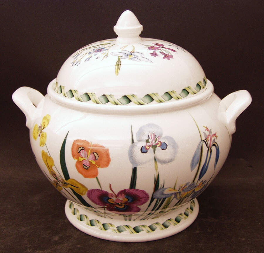 Ladies Flower Garden Tureen &  Lid by Portmeirion-1