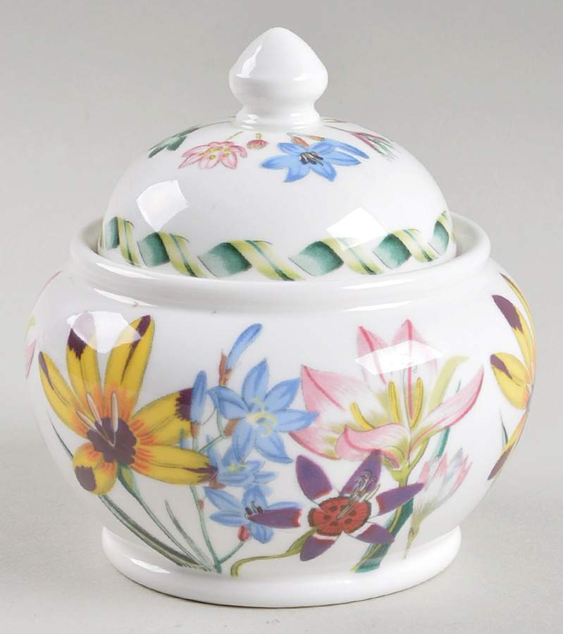 Ladies Flower Garden Trinket Box with Lid by Portmeirion-1
