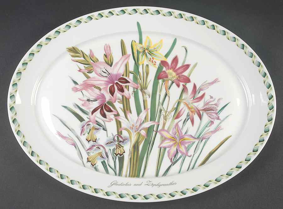 Ladies Flower Garden 15" Oval Serving Platter by Portmeirion-1