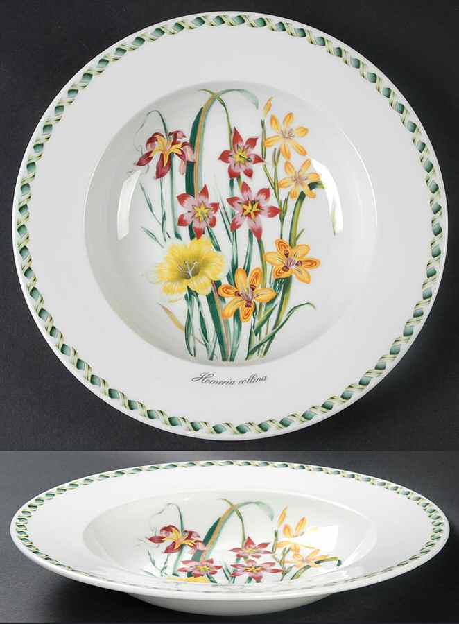 Ladies Flower Garden Large Rim Soup Bowl by Portmeirion-1