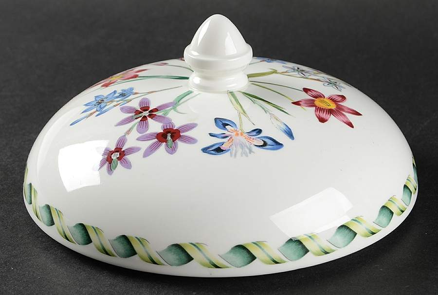 Ladies Flower Garden Lid for Round Vegetable by Portmeirion-1