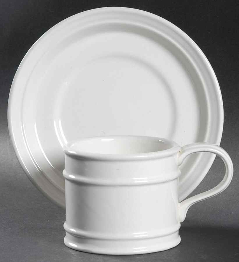 Meridian Flat Cup & Saucer Set by Portmeirion-1
