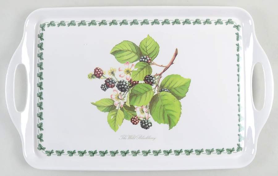 Pomona 19" Rectangular Handled Serving Melamine Tray by Portmeirion-1