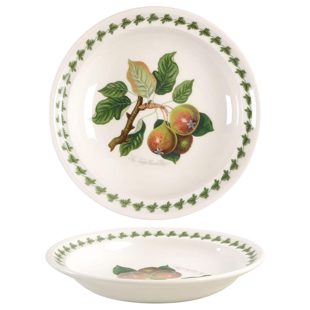 Pomona Rim Soup Bowl with Border by Portmeirion-1