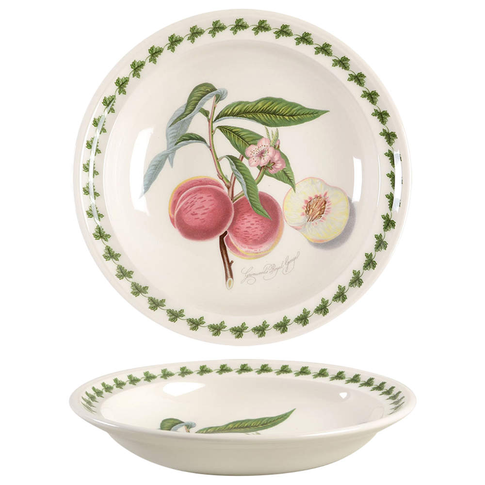 Pomona Rim Soup Bowl with Border by Portmeirion-1