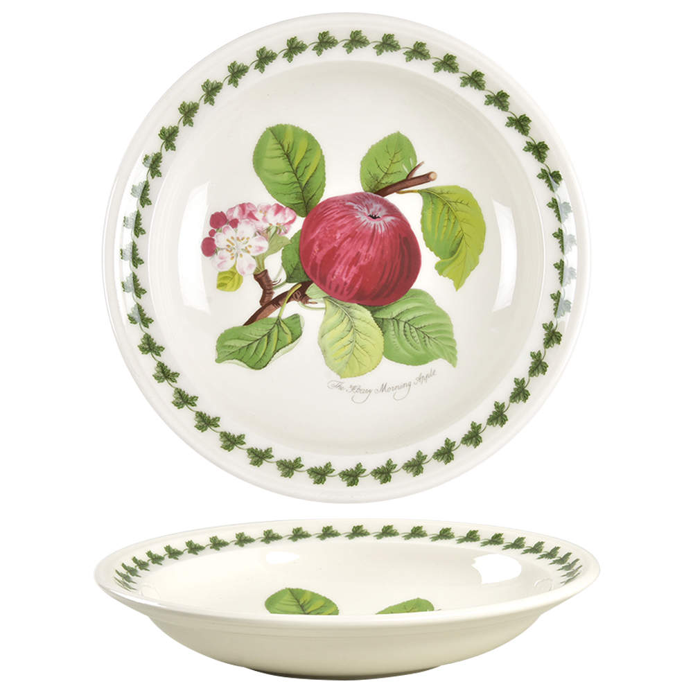 Pomona Rim Soup Bowl with Border by Portmeirion-1