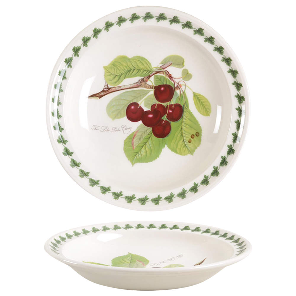 Pomona Rim Soup Bowl with Border by Portmeirion-1