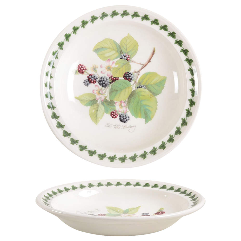 Pomona Rim Soup Bowl with Border by Portmeirion-1